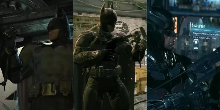 Three pictures of the Batman