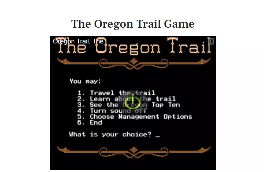 The Oregon Trail