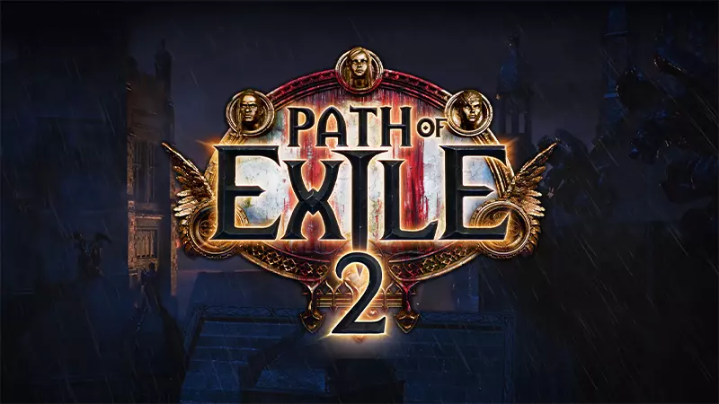 A logo of a game which writes Path Exile 2