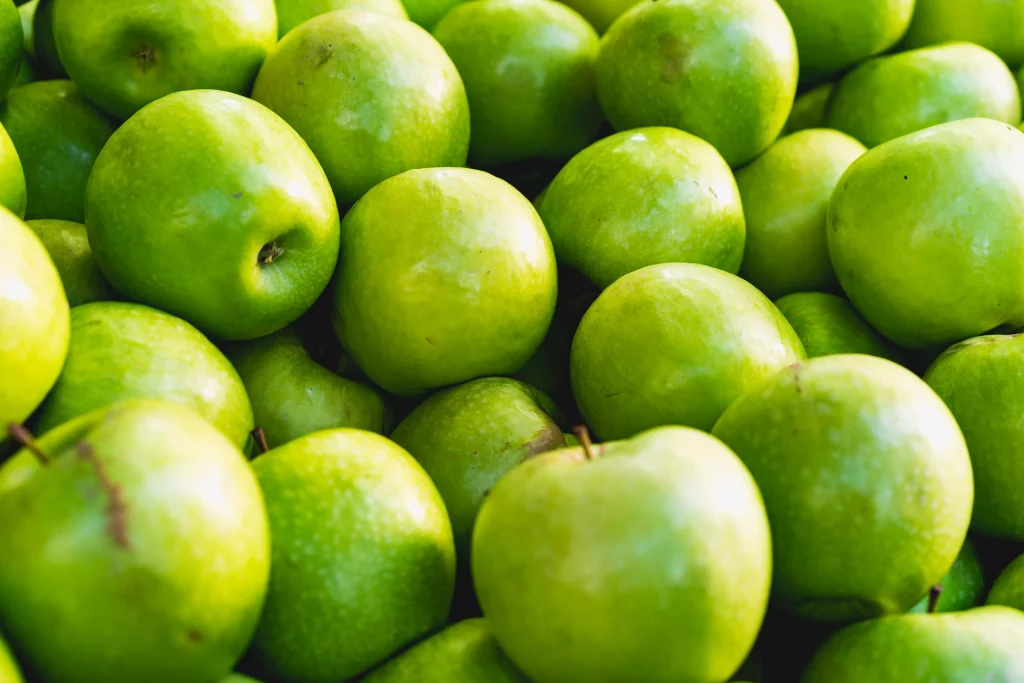 A lot of green apples