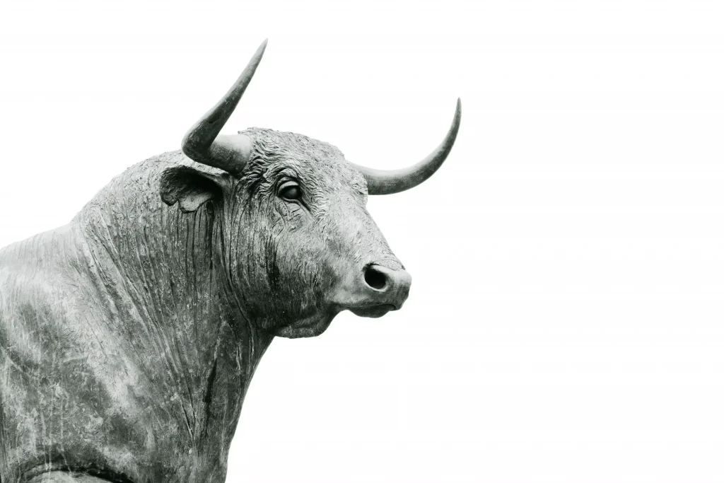 Sculpture of a bull