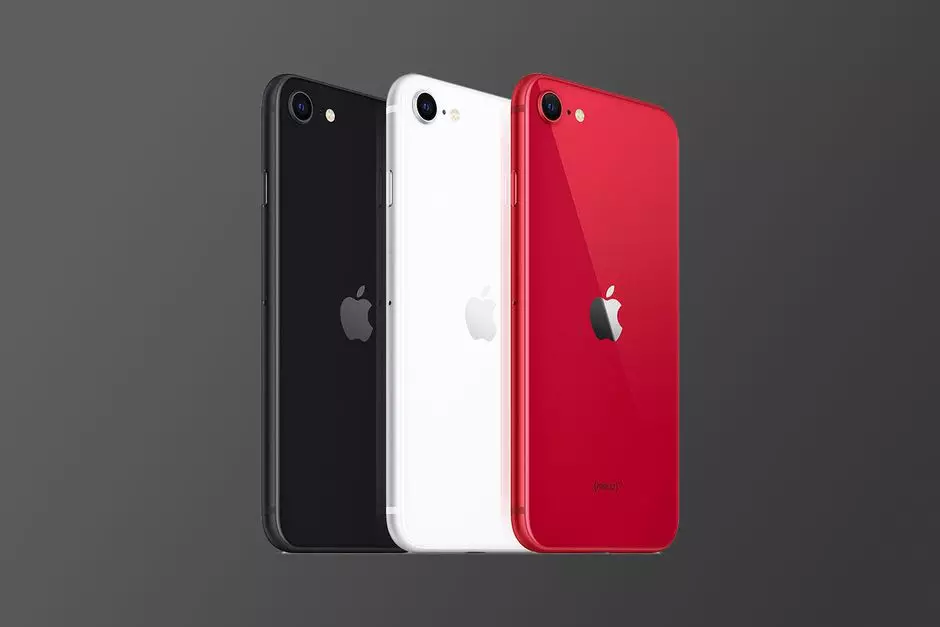 3 phones with black white and red colors respectively