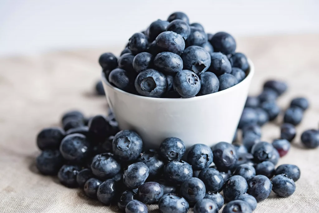 Blueberries in a bowl