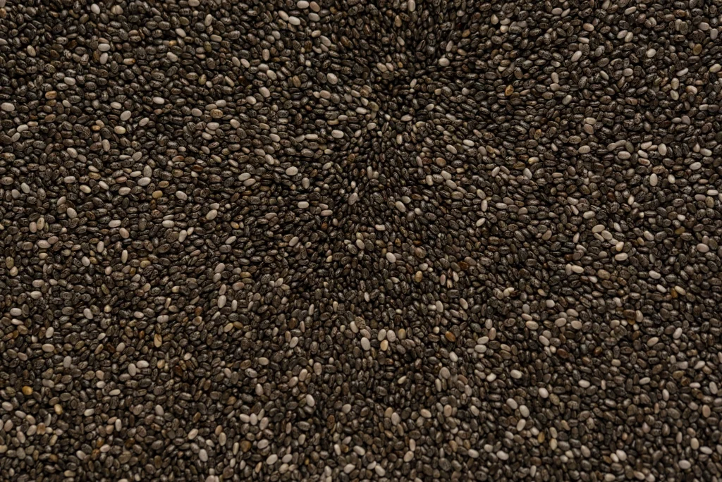 A bunch of chia seeds 