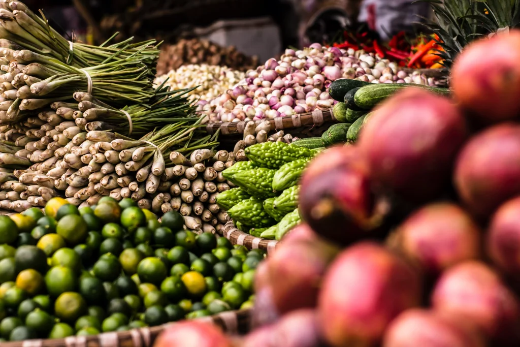 Vegetables, organized