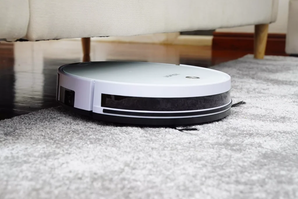 Robot Vacuum Below a sofa