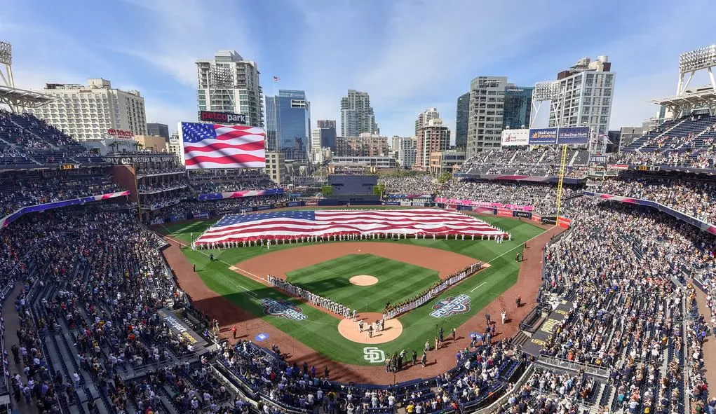 baseball stadium with fans in it