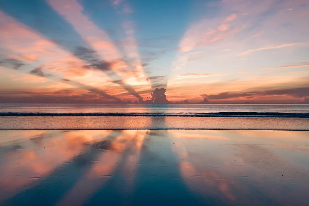 Sunset on a beach