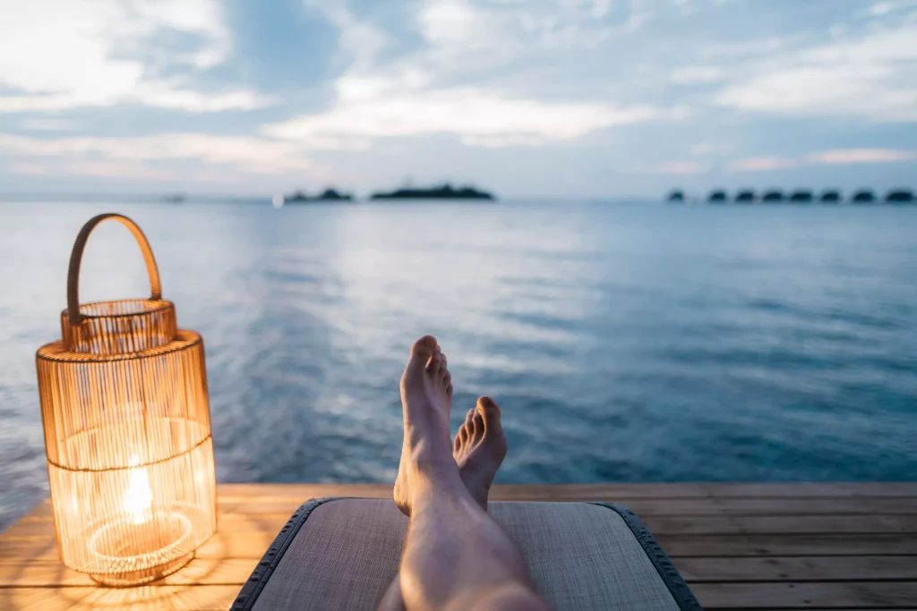 Relaxing on Beach