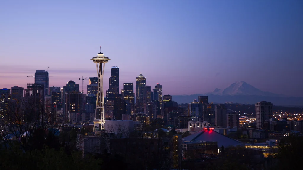 Seattle at night