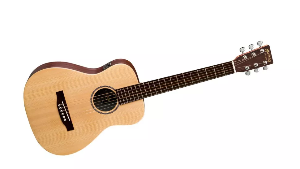 Wooden acoustic guitar