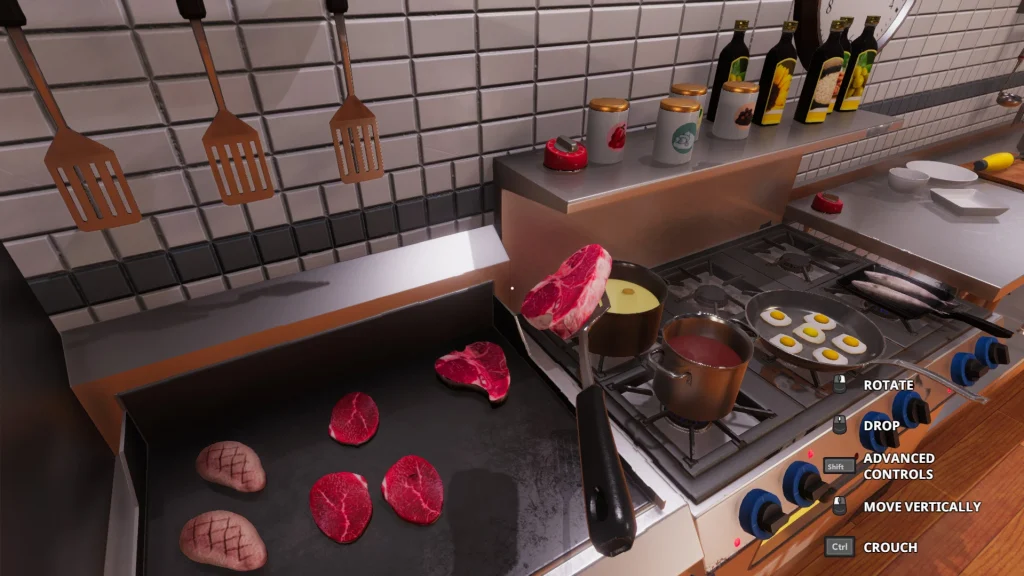 In game footage of game cooking simulator