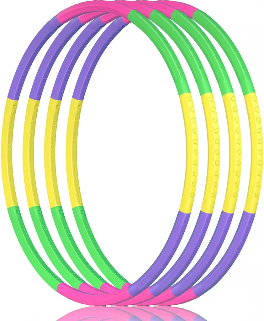 4 colorful circles next to each other