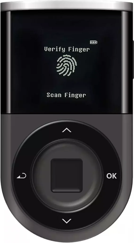 a silver mp3 player 