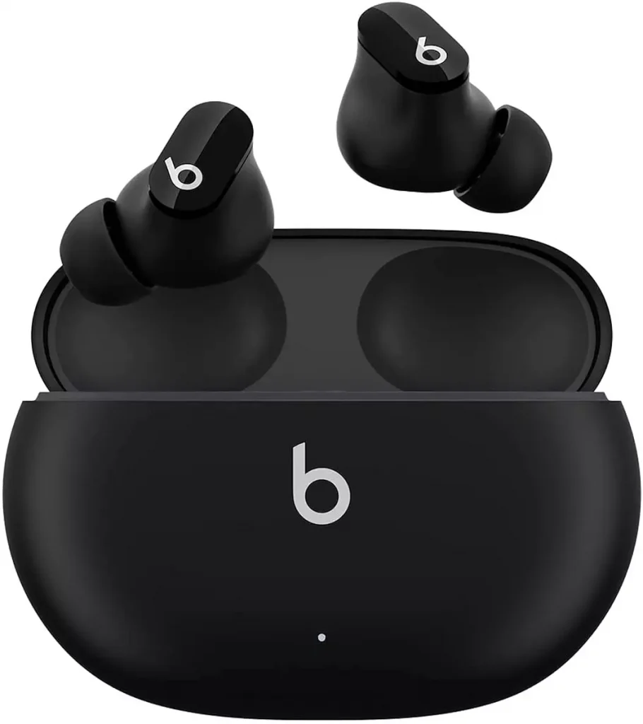 ear buds for music in a black color charger box