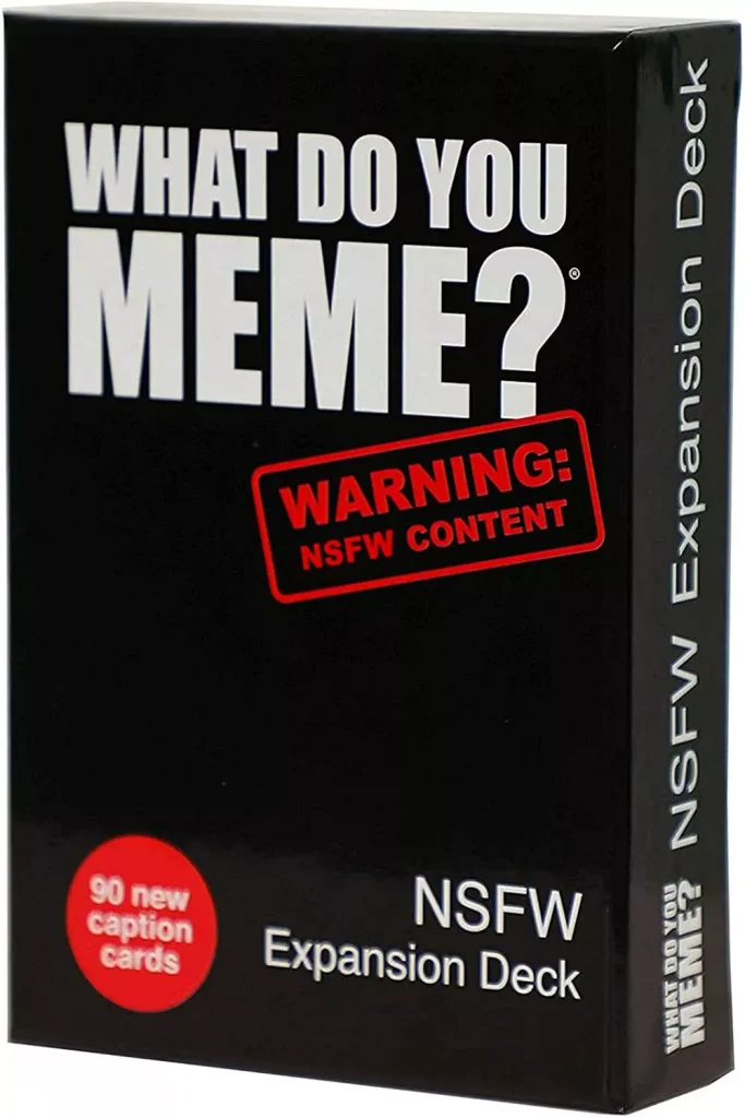 a box of a card game called what do you meme