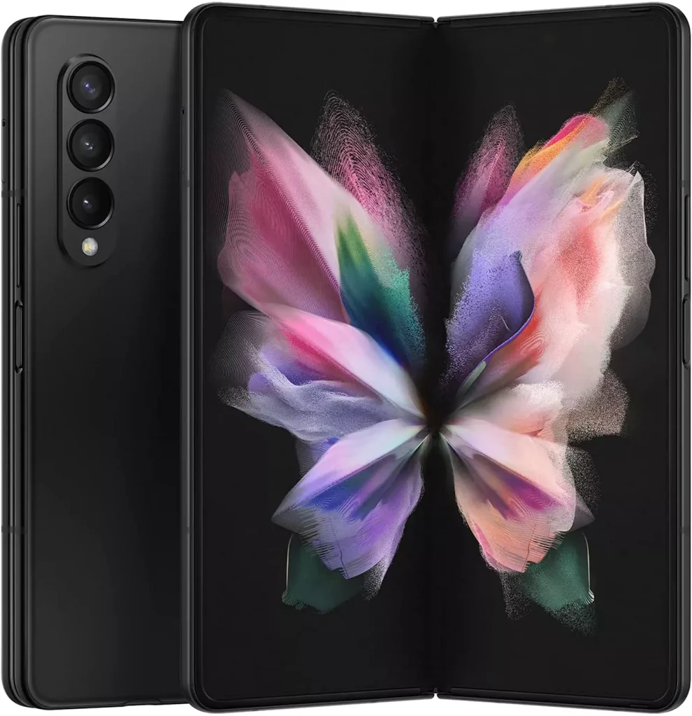 a butterfly image on a mobile phone