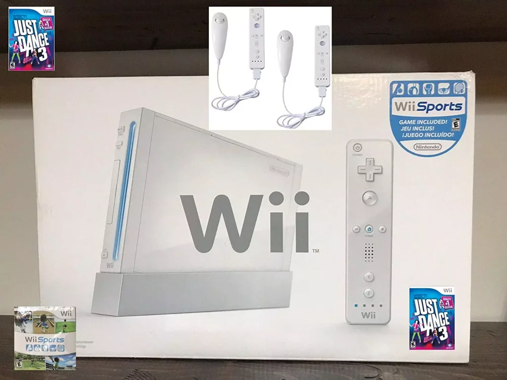 a white box with Wii written on it