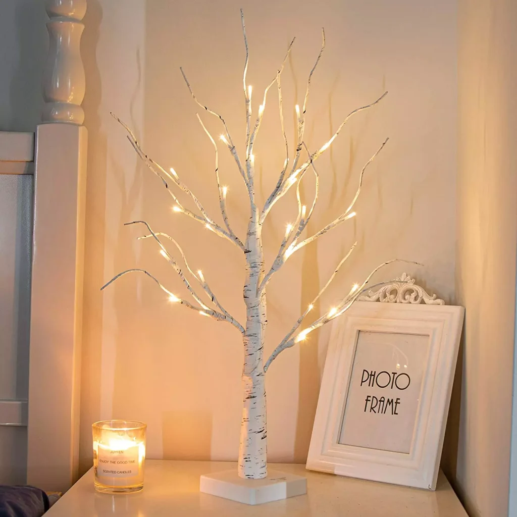 a lighted decoration for the house