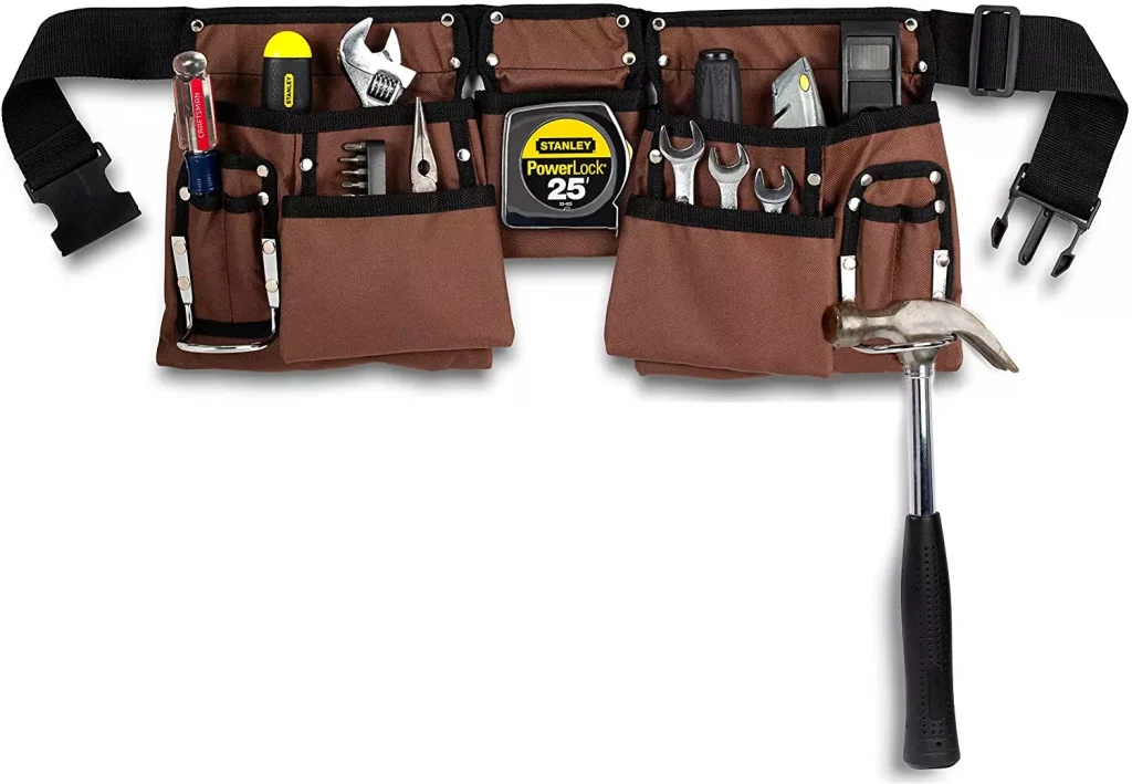 a black and brown color belt for tools