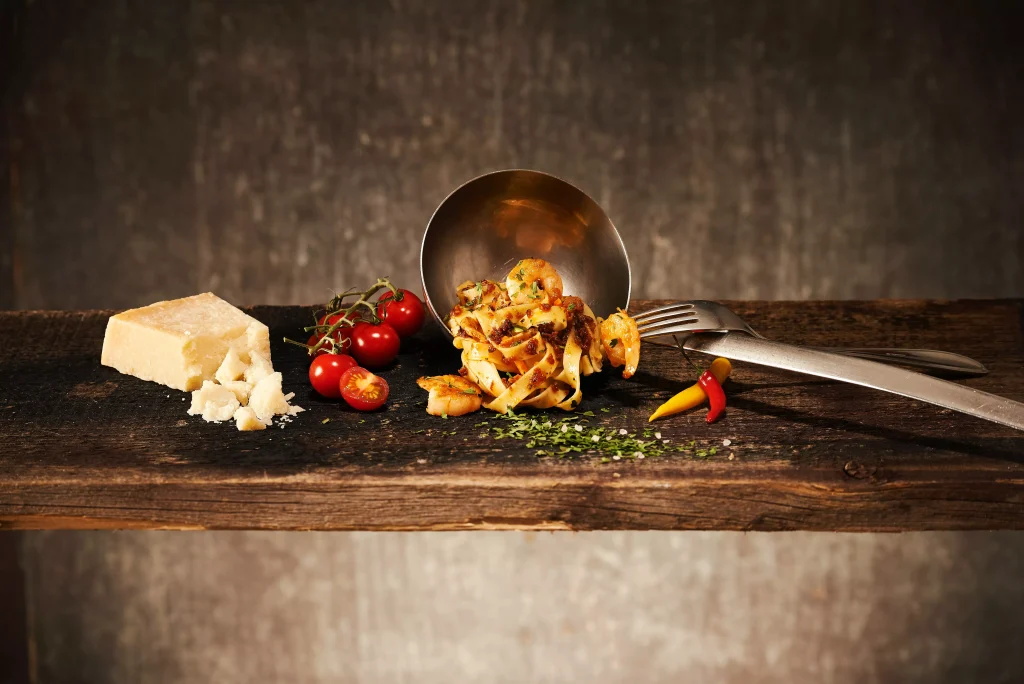 cheese and tomatoes on a table