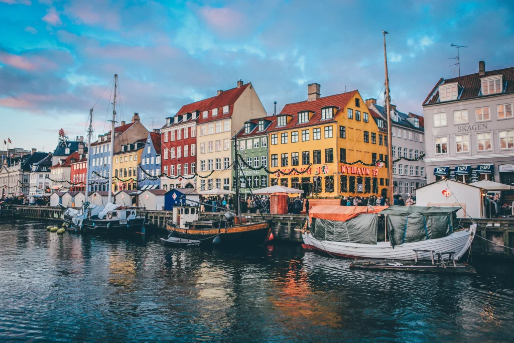 coast city with colorful houses photographed in day