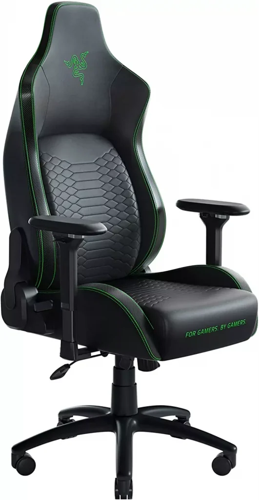 black and green color office chair