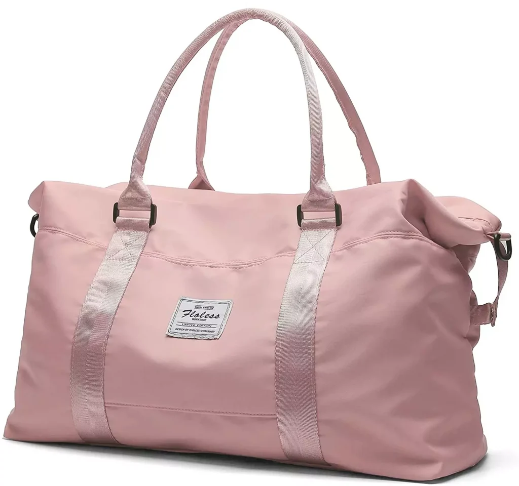 a pink color women bag