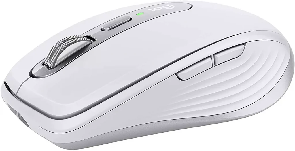 white computer mouse with a lot of buttons