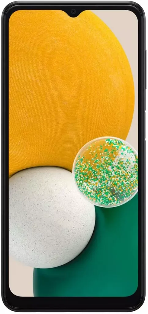 phone with yellow background facing the camera