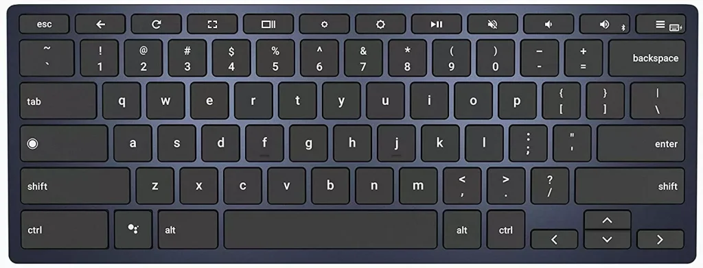 black and blue keyboard