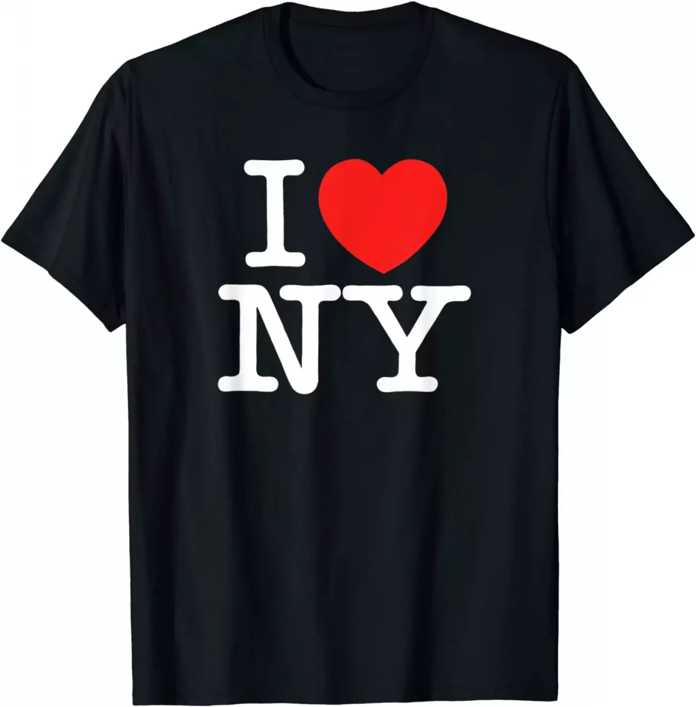 a black color shirt with I LOVE NEW YORK written on it