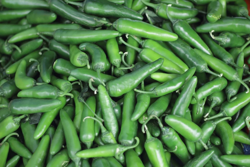 thich green peppers 