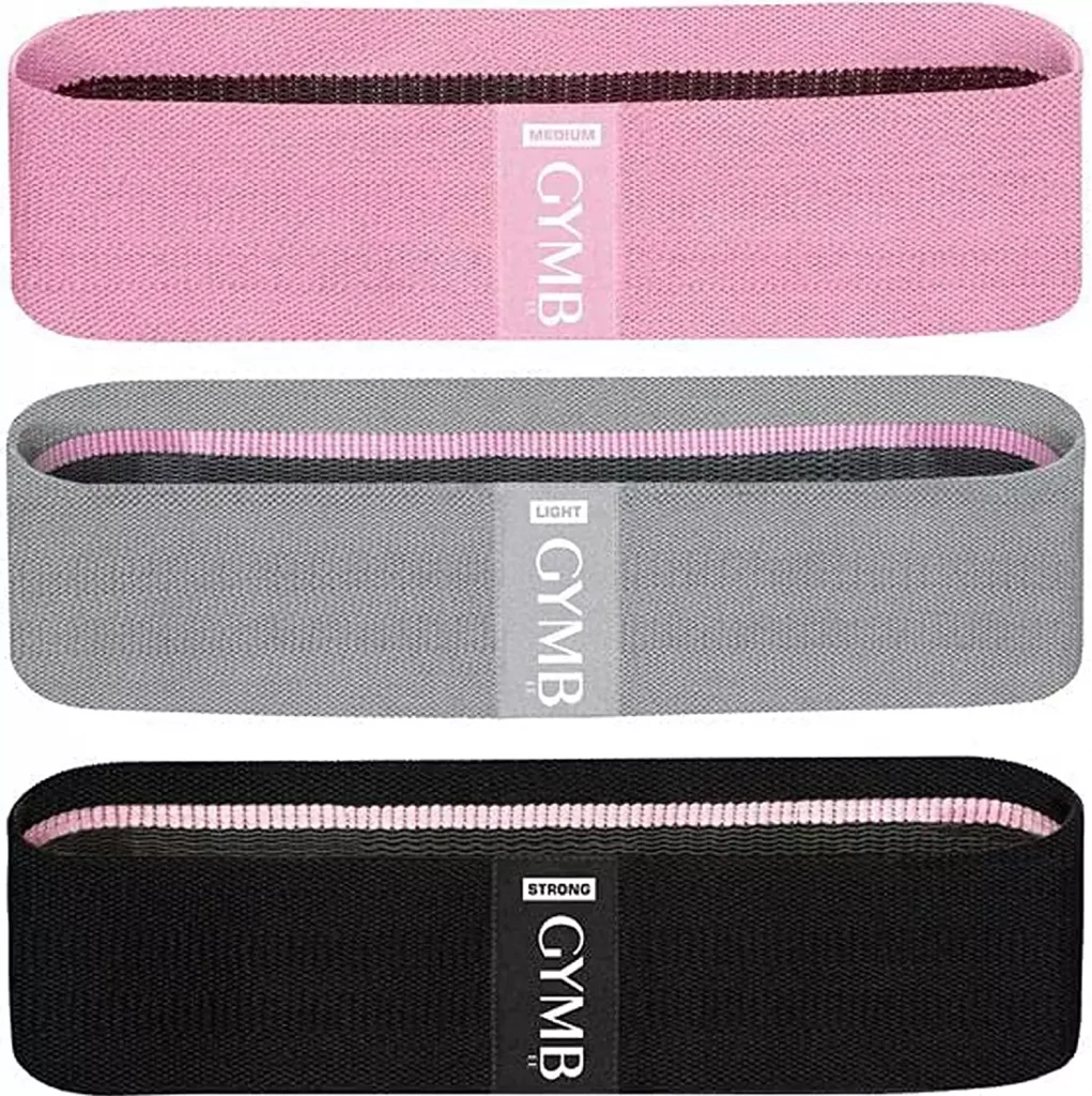 black grey and pink resistance bands