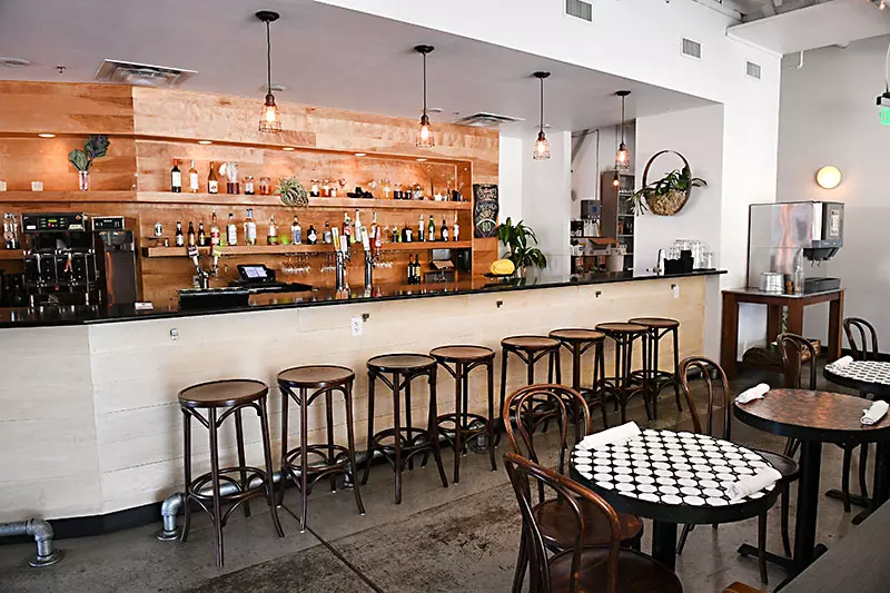 a bar inside of a restaurant