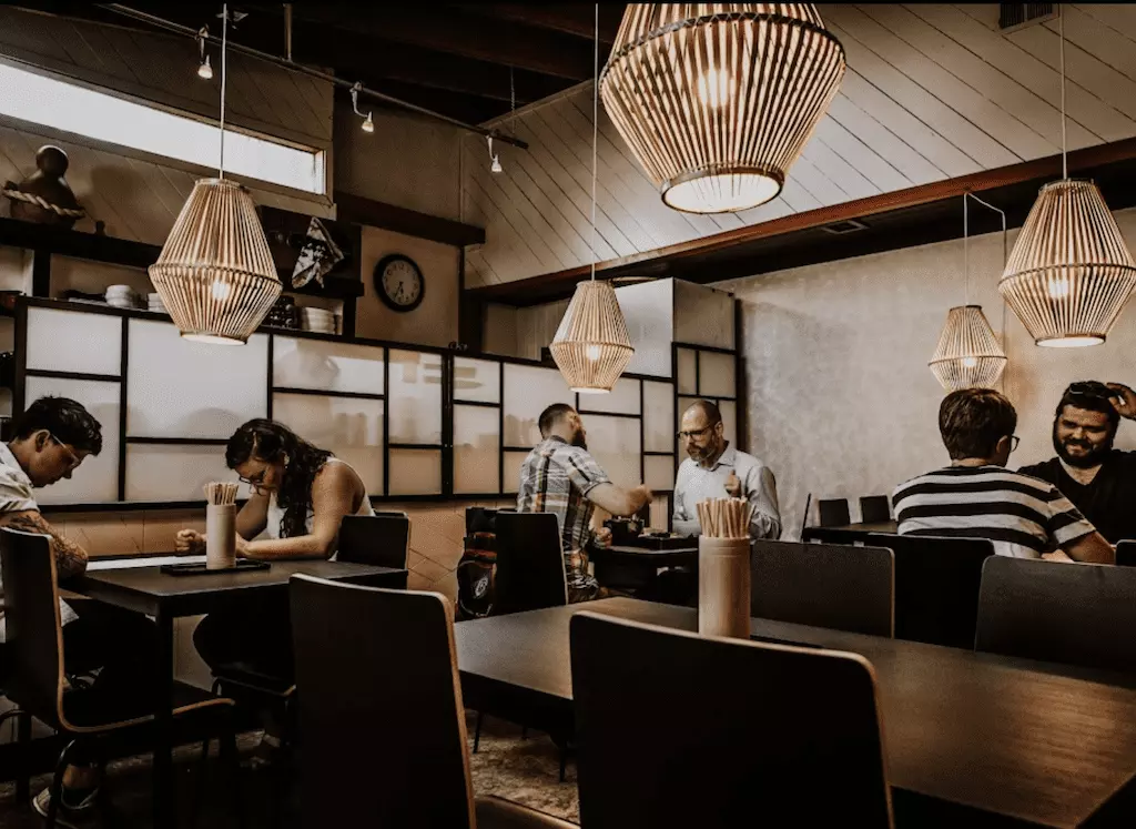 interior of a restaurant 