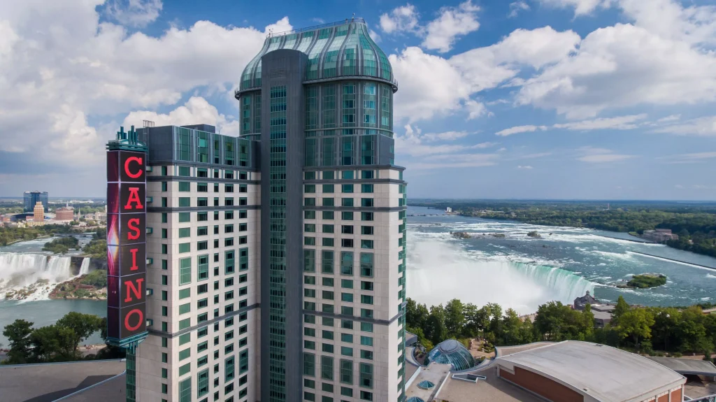 a big building with a sign that says casino on it