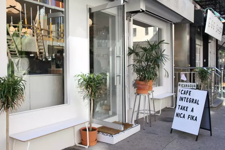 white color exterior of a restaurant