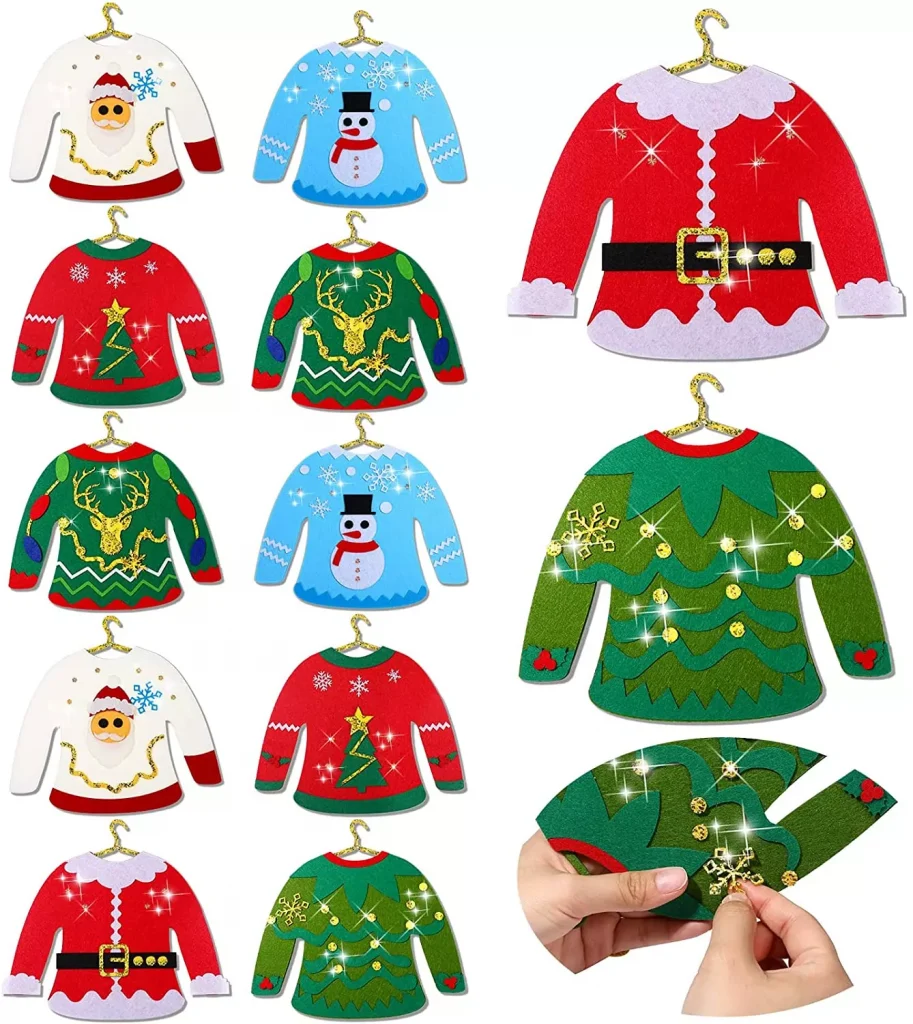 small christmas sweaters as key chains