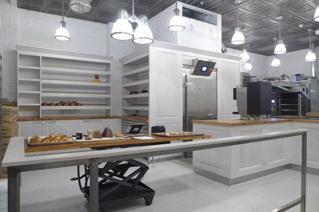 bakery with white interior